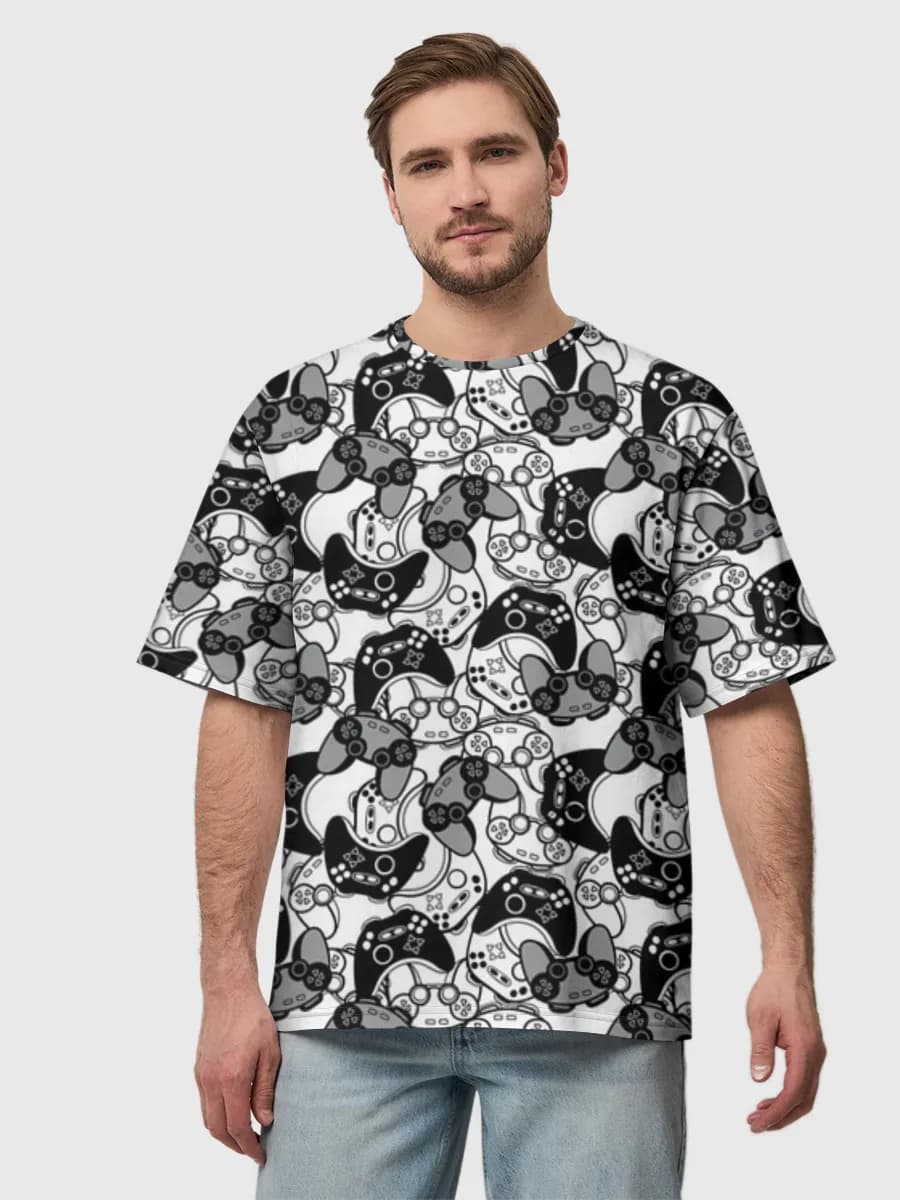 Men's oversized cotton T-shirt