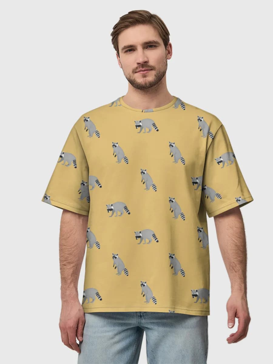 Men's oversized cotton T-shirt