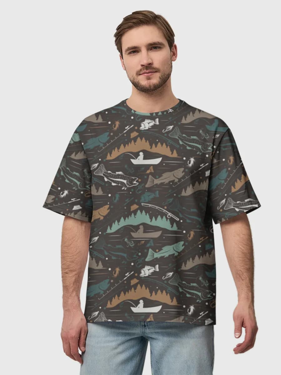 Men's oversized cotton T-shirt