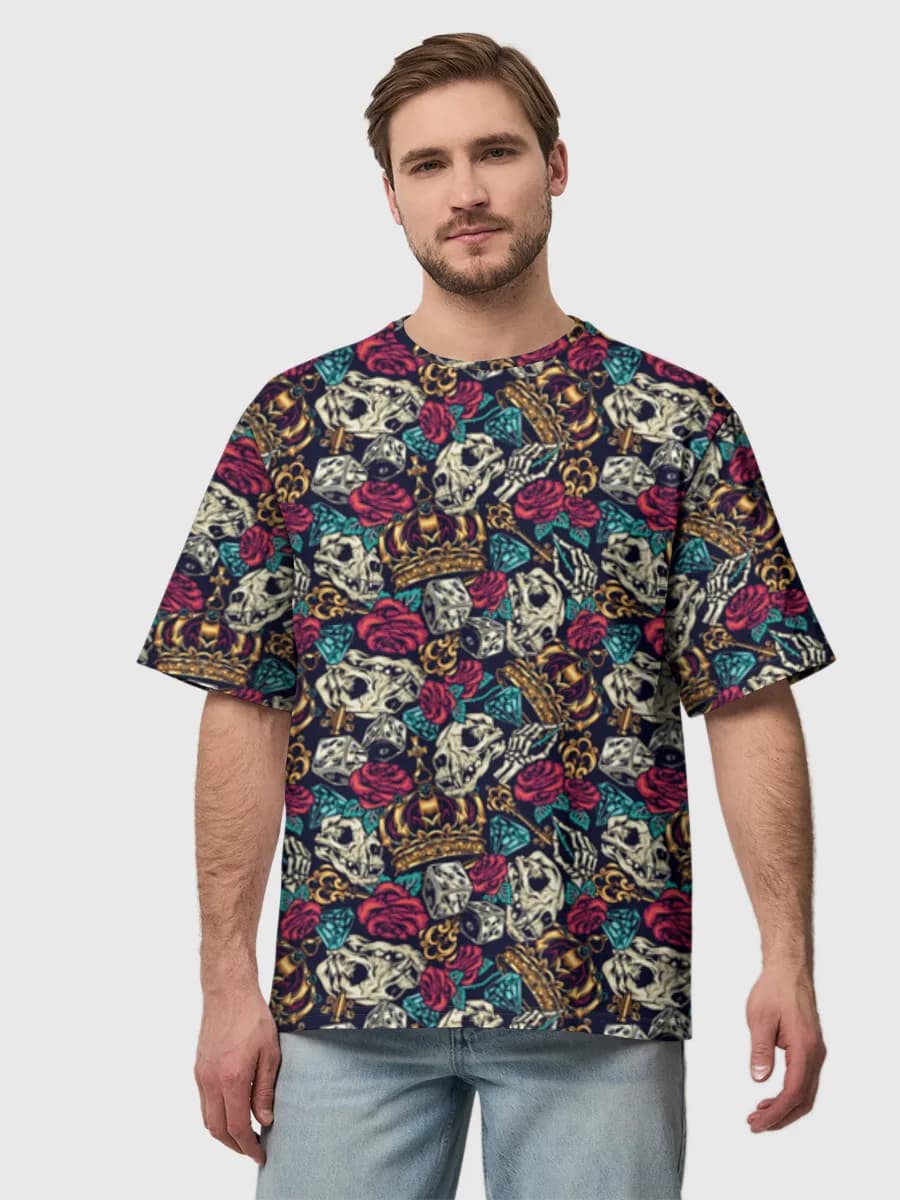 Men's oversized cotton T-shirt