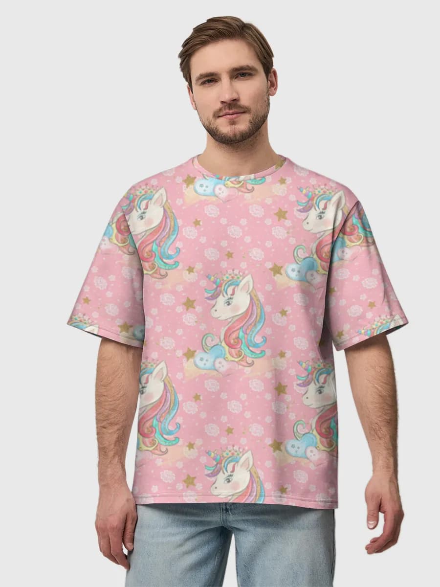 Men's oversized cotton T-shirt