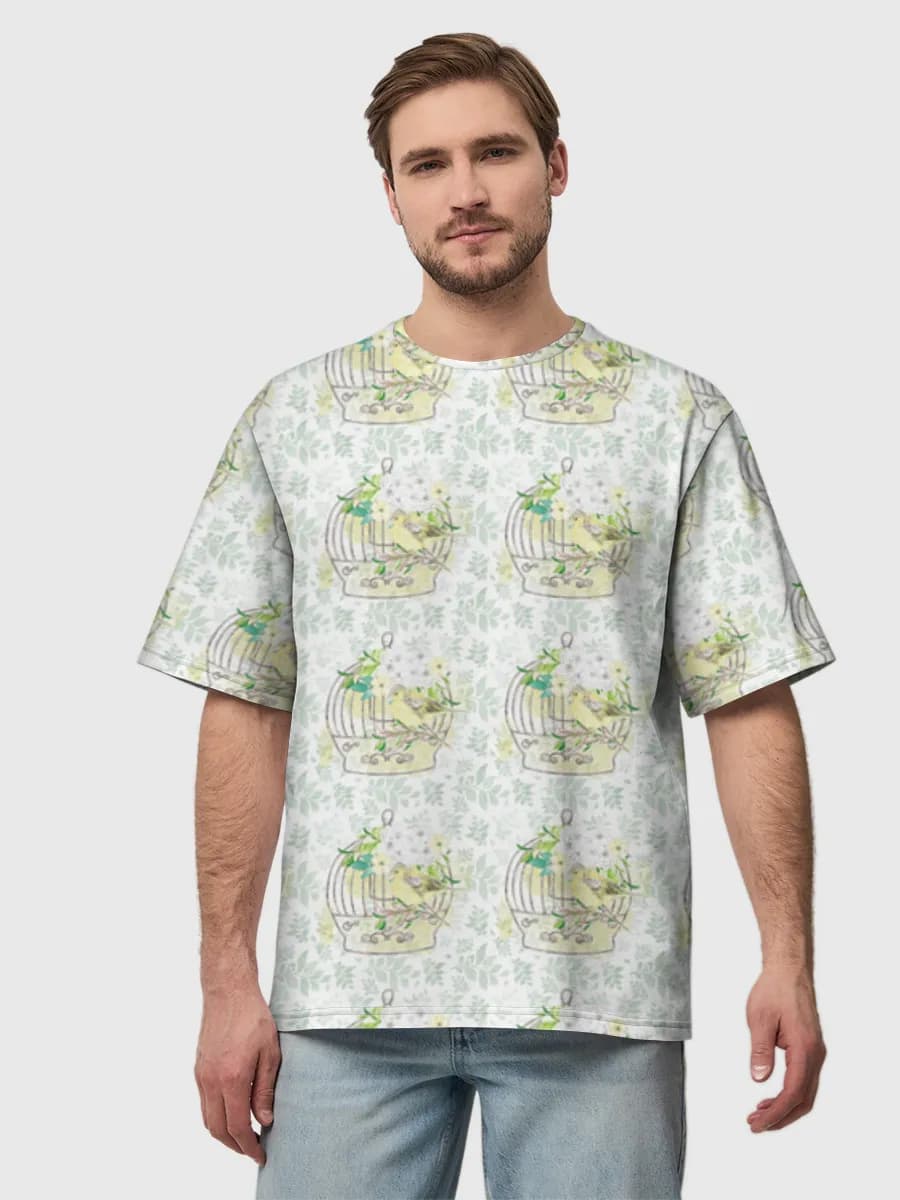 Men's oversized cotton T-shirt