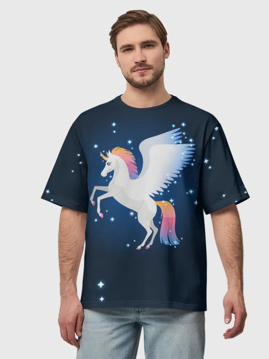 Men's oversized cotton T-shirt