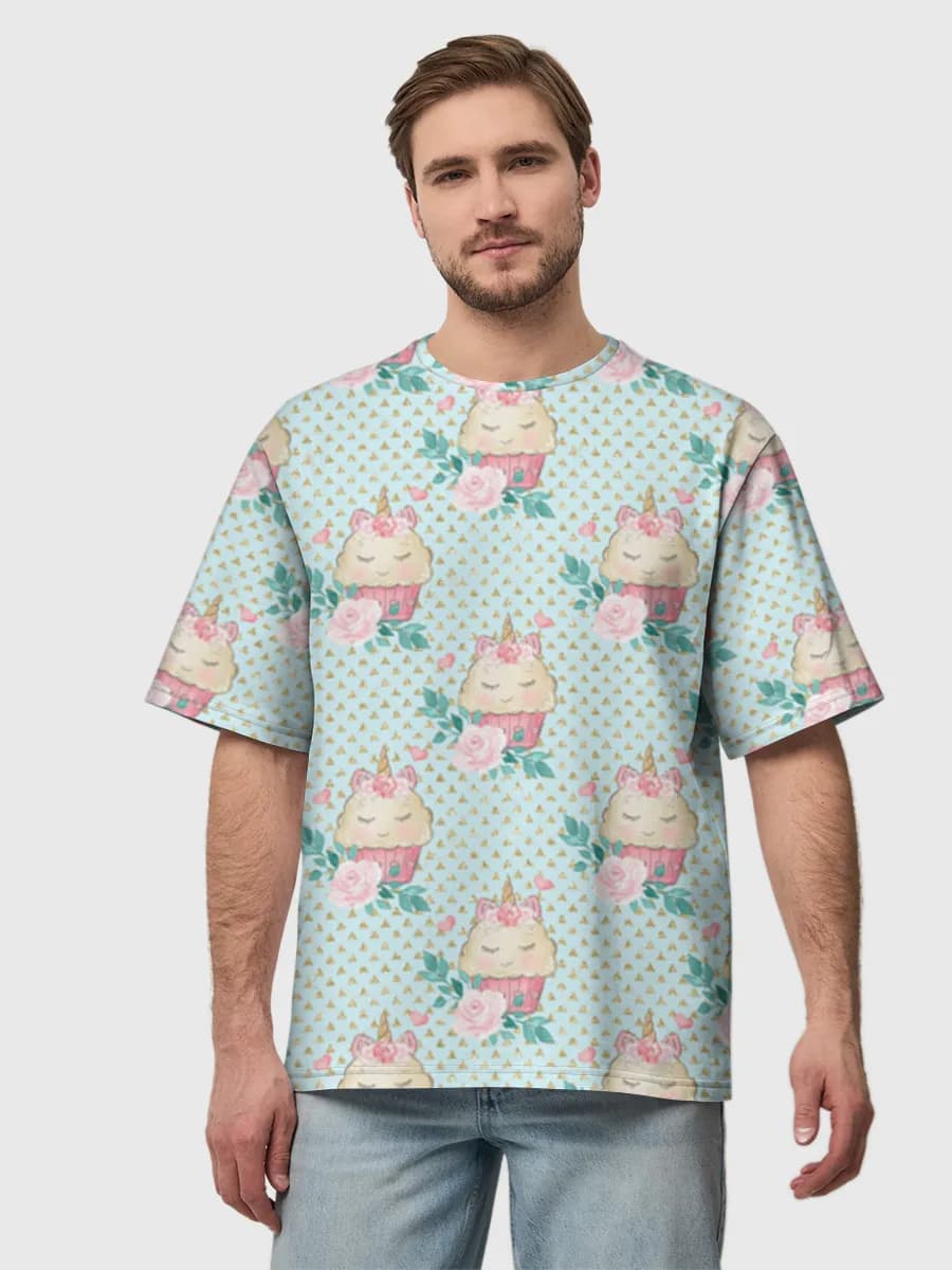 Men's oversized cotton T-shirt