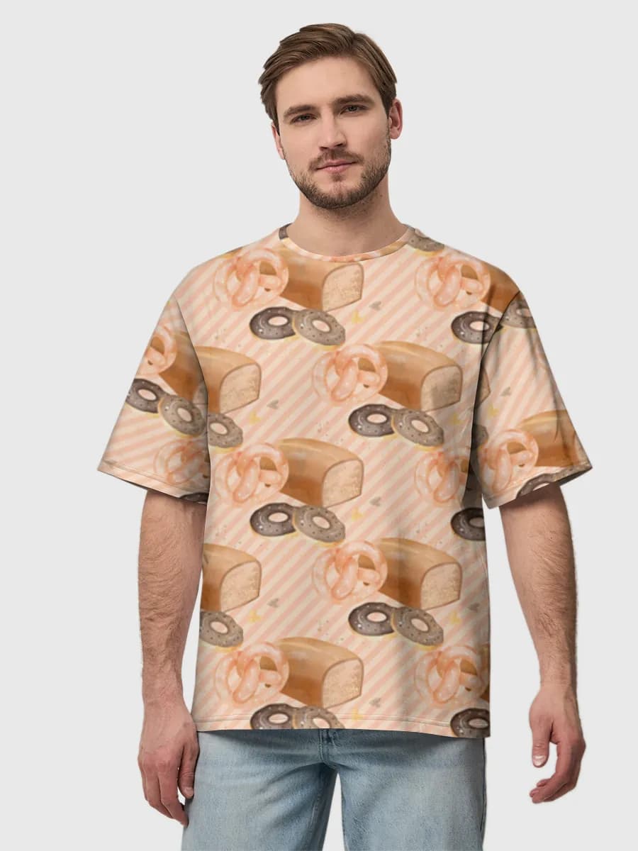 Men's oversized cotton T-shirt