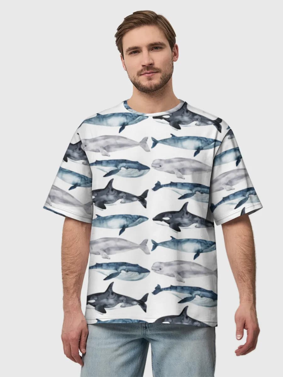 Men's oversized cotton T-shirt