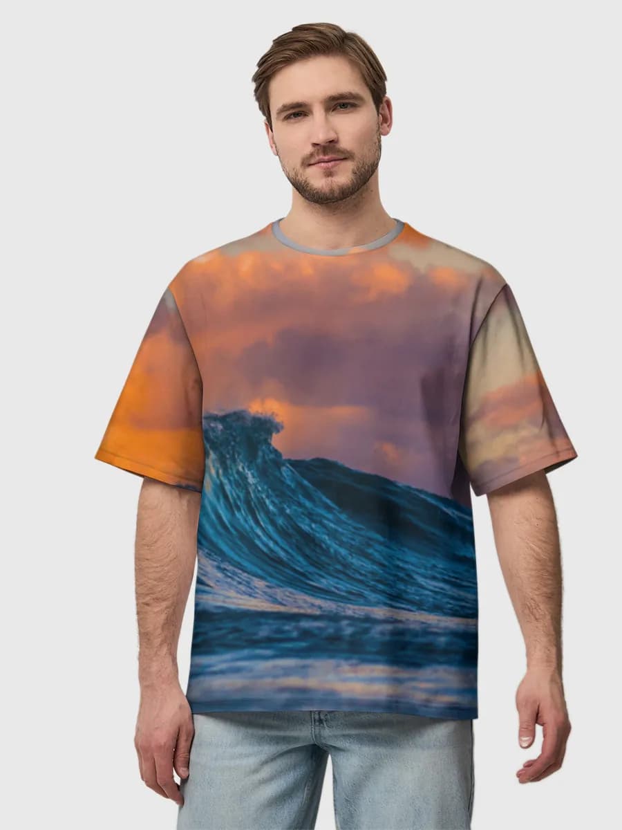 Men's oversized cotton T-shirt