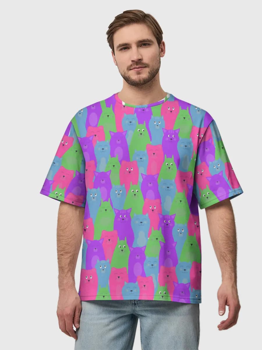 Men's oversized cotton T-shirt