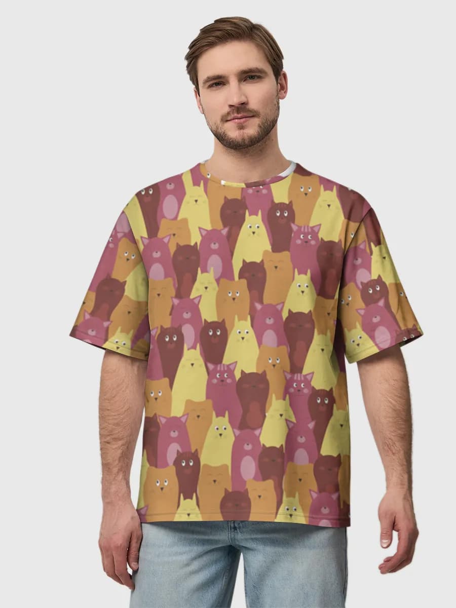 Men's oversized cotton T-shirt