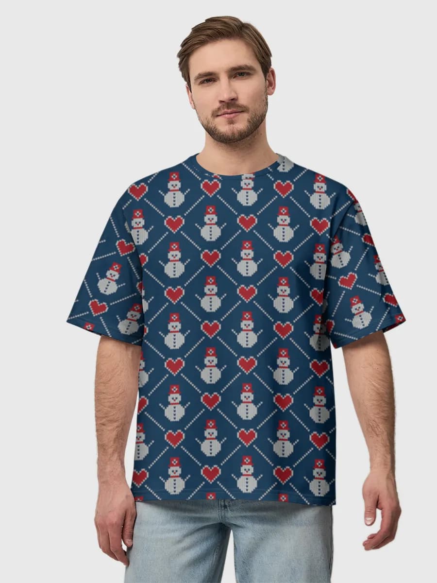 Men's oversized cotton T-shirt