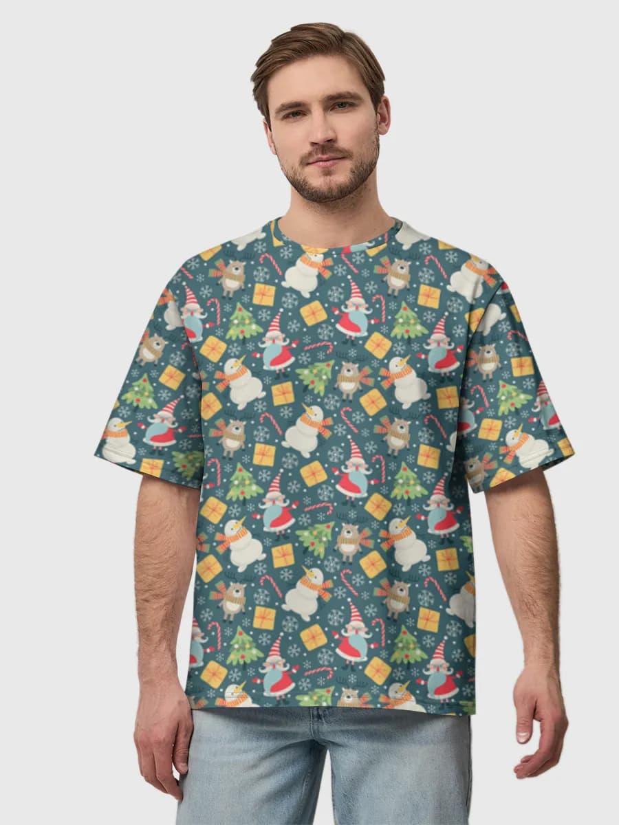 Men's oversized cotton T-shirt