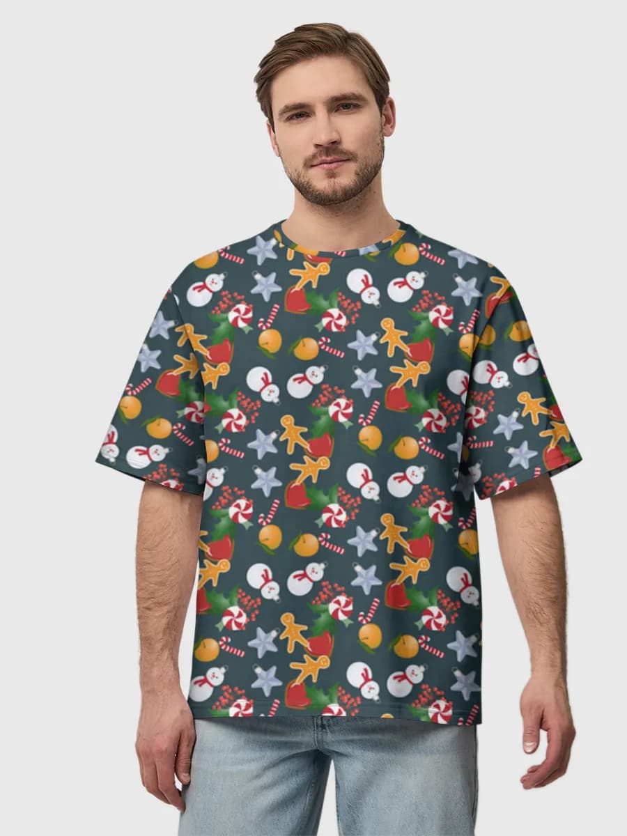 Men's oversized cotton T-shirt