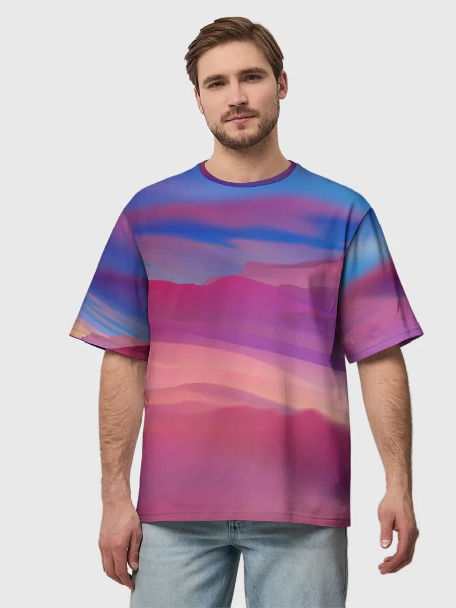 Men's oversized cotton T-shirt
