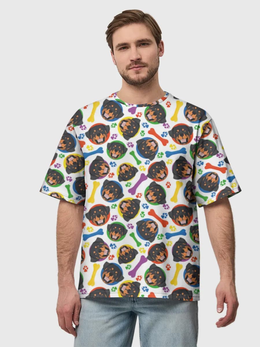Men's oversized cotton T-shirt