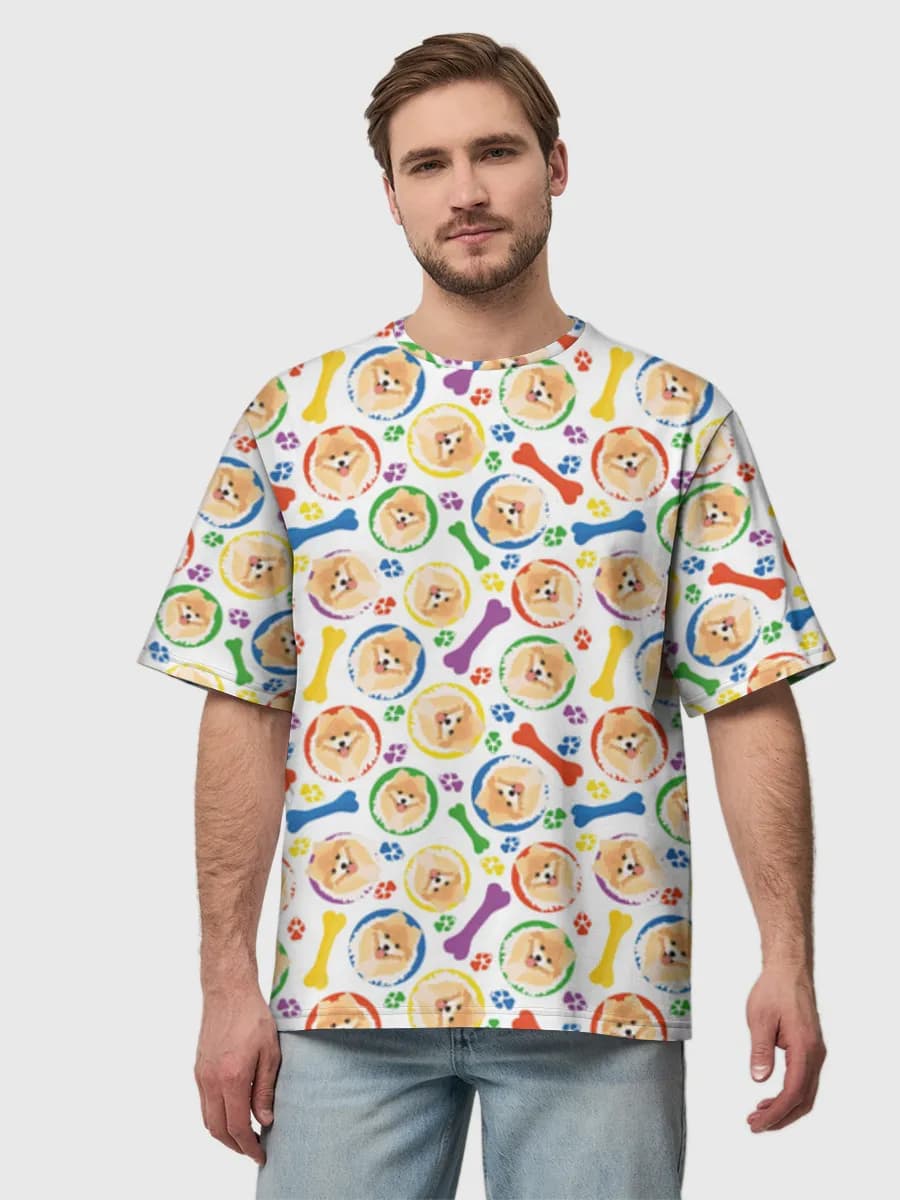 Men's oversized cotton T-shirt