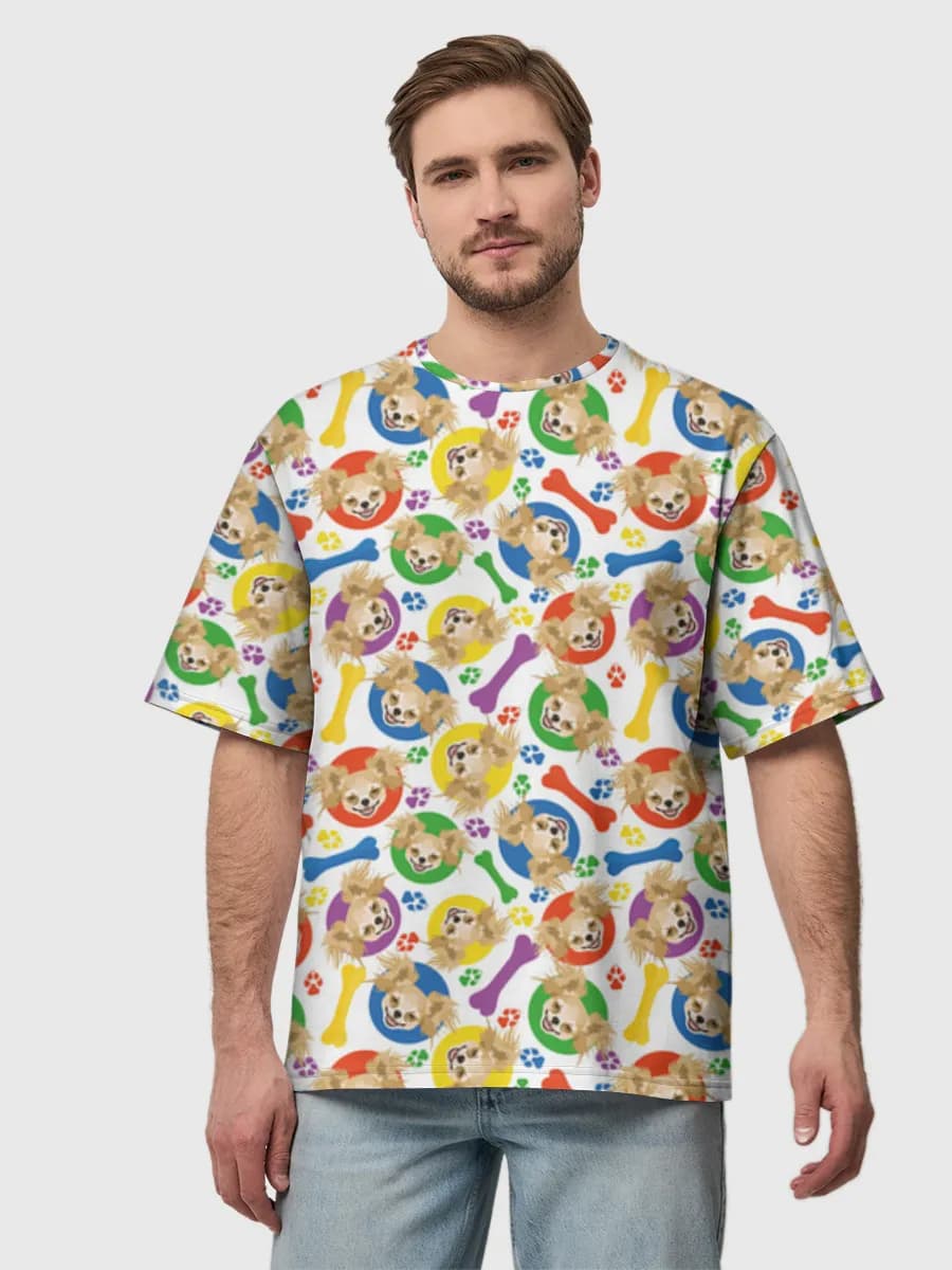 Men's oversized cotton T-shirt