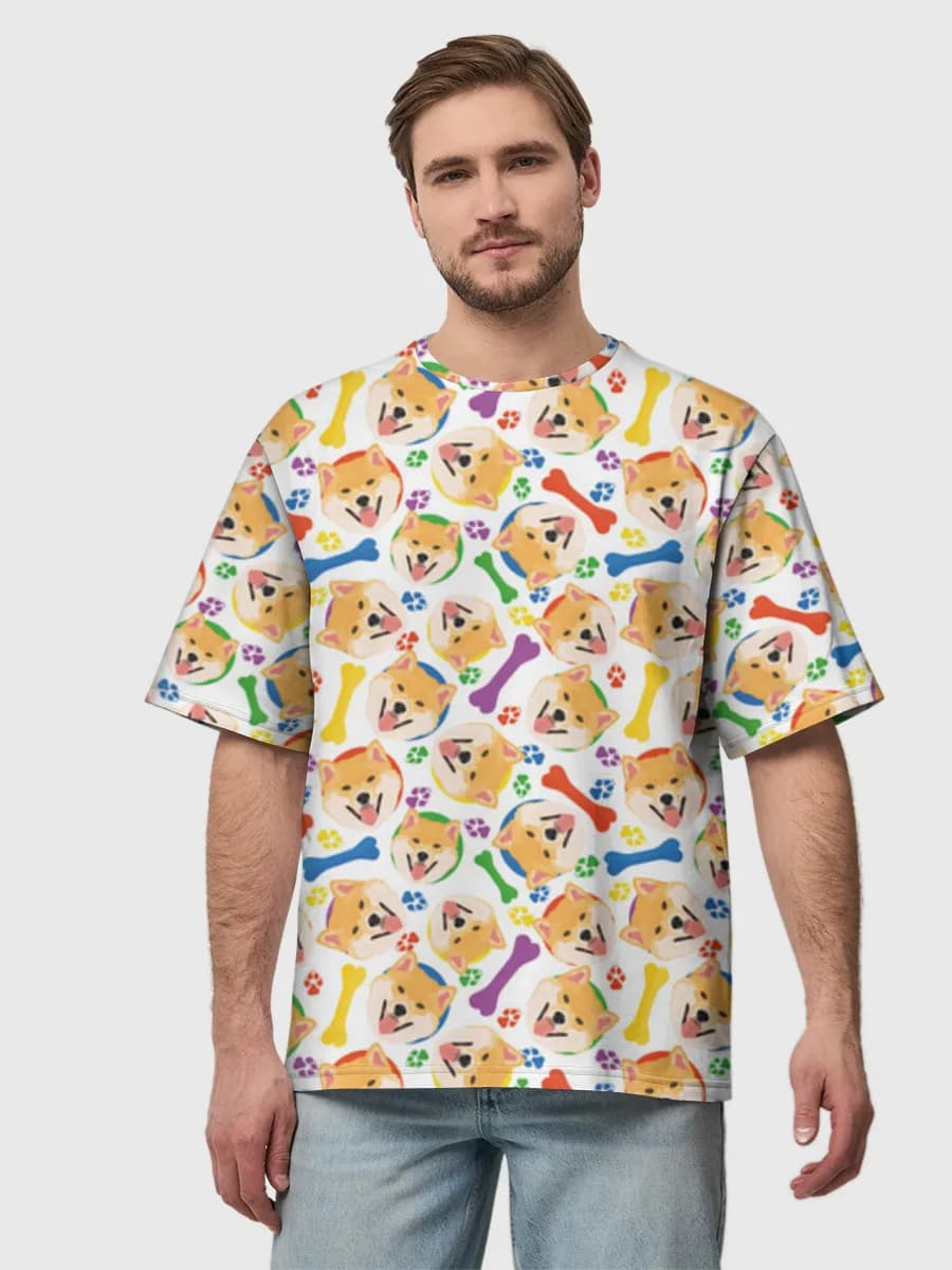 Men's oversized cotton T-shirt