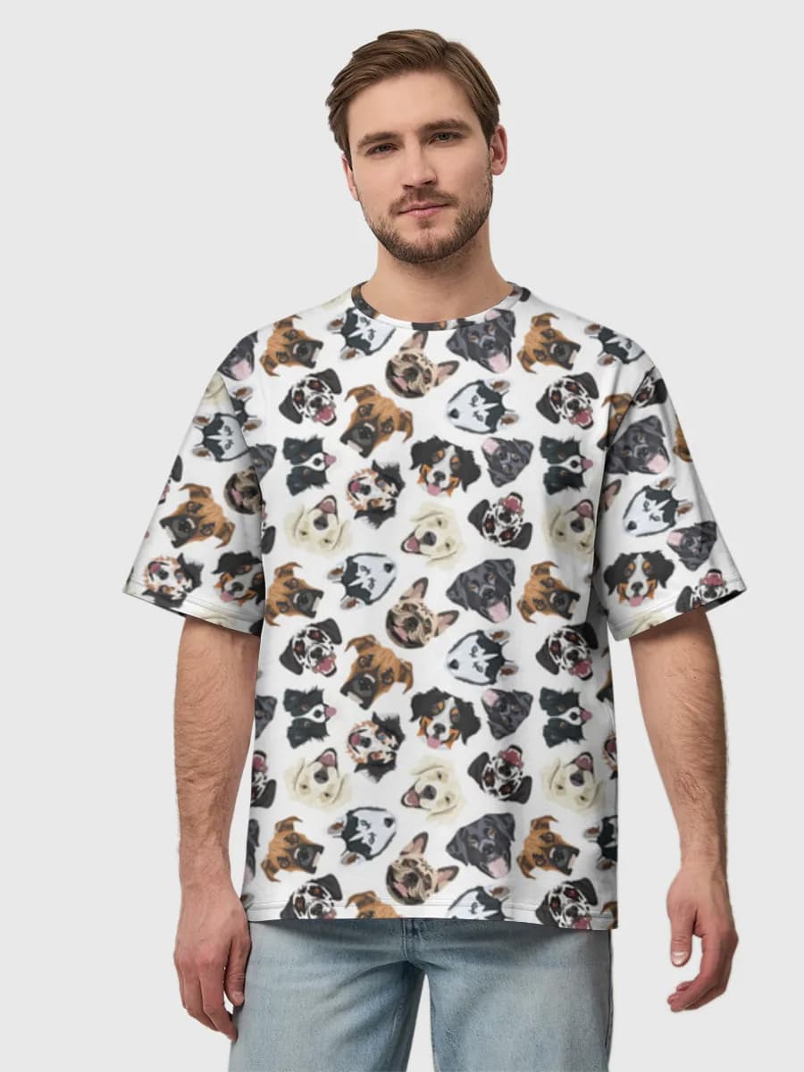 Men's oversized cotton T-shirt