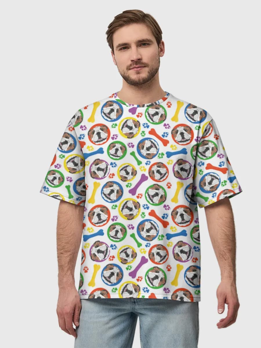 Men's oversized cotton T-shirt