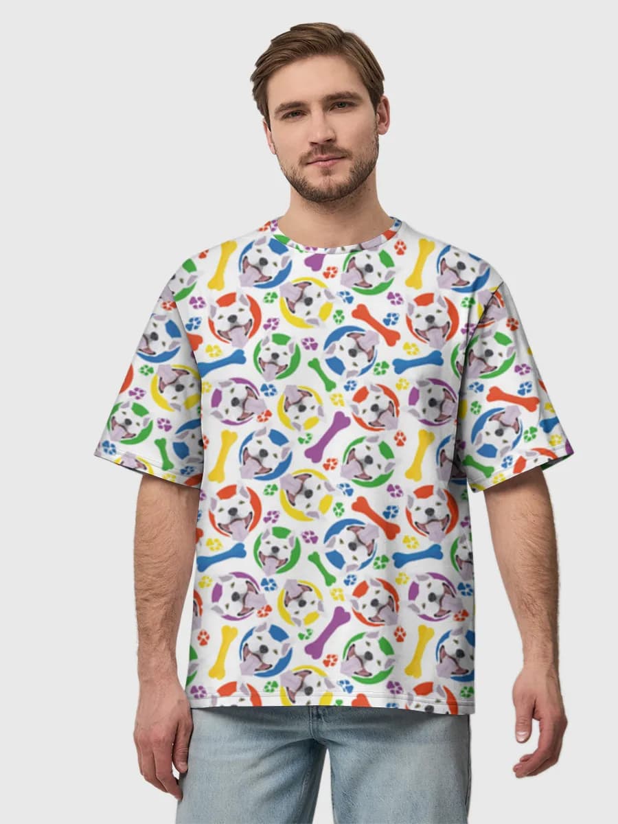 Men's oversized cotton T-shirt
