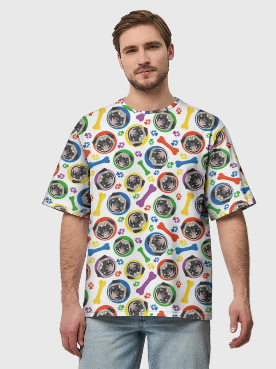Men's oversized cotton T-shirt