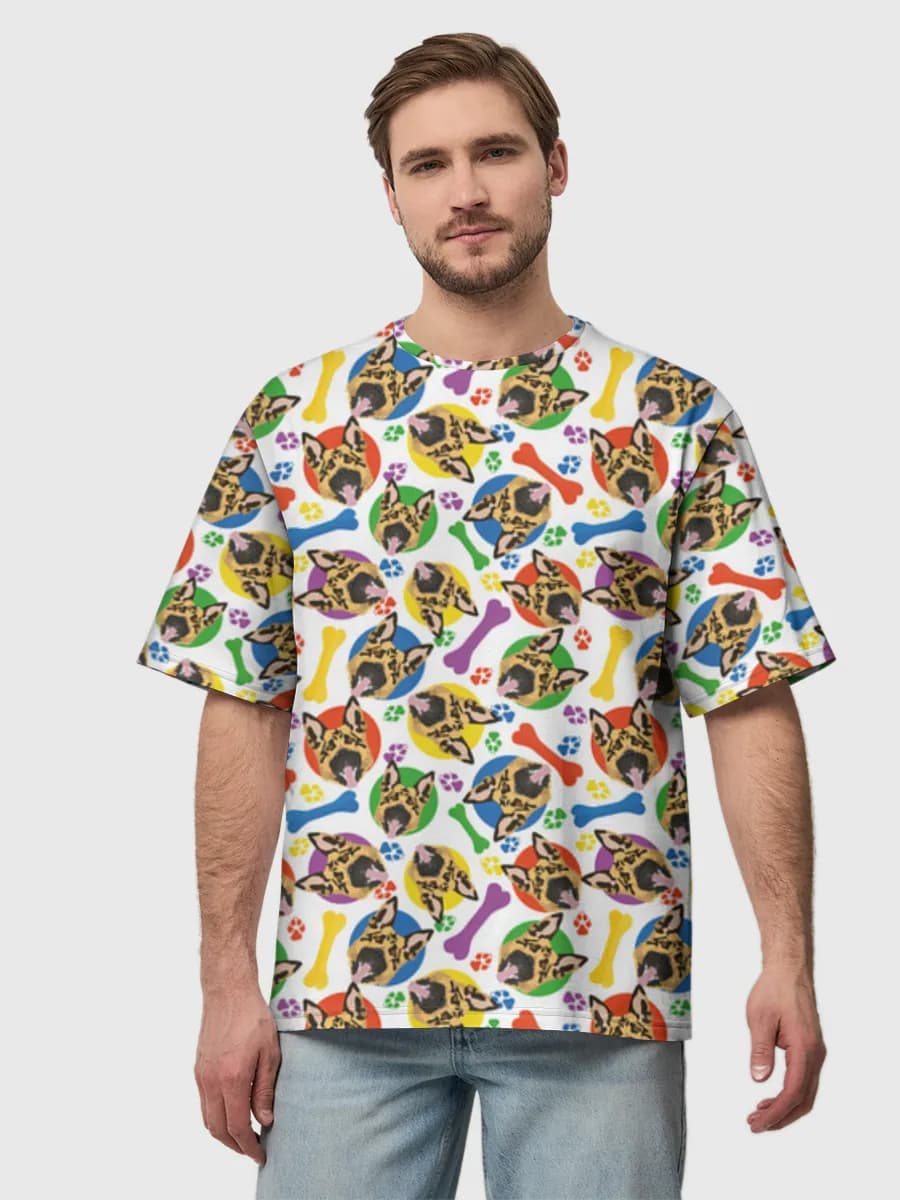 Men's oversized cotton T-shirt
