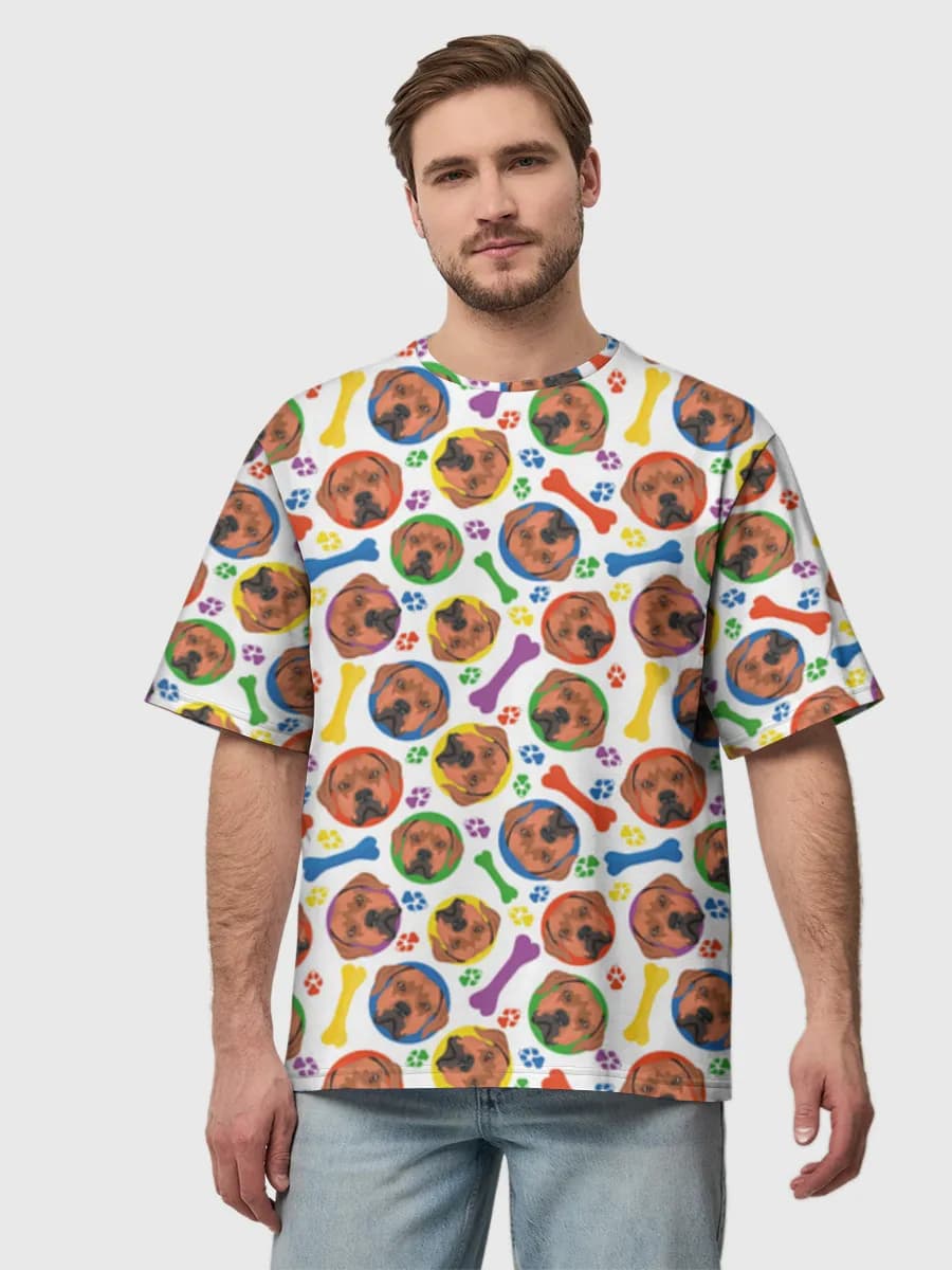 Men's oversized cotton T-shirt