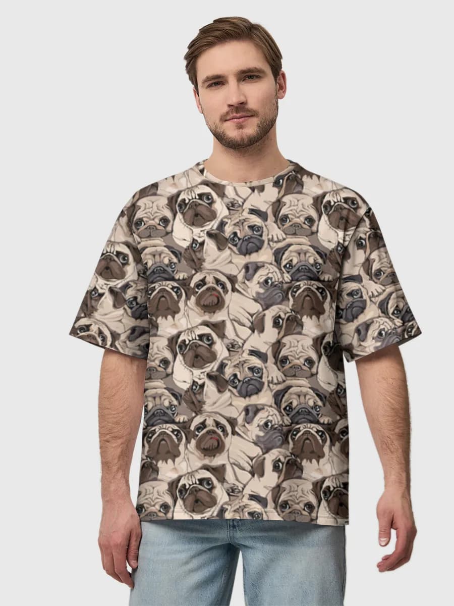 Men's oversized cotton T-shirt