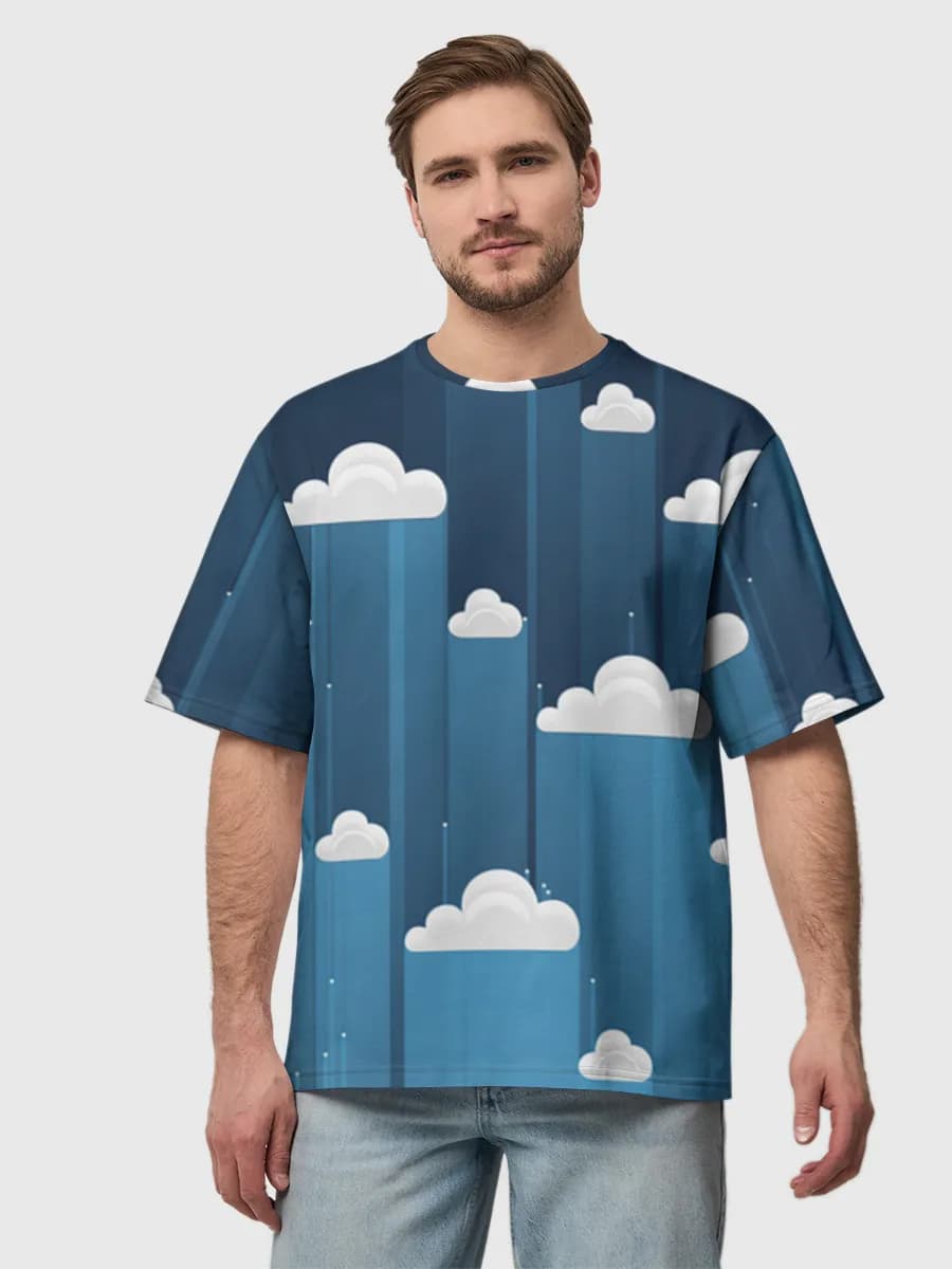 Men's oversized cotton T-shirt