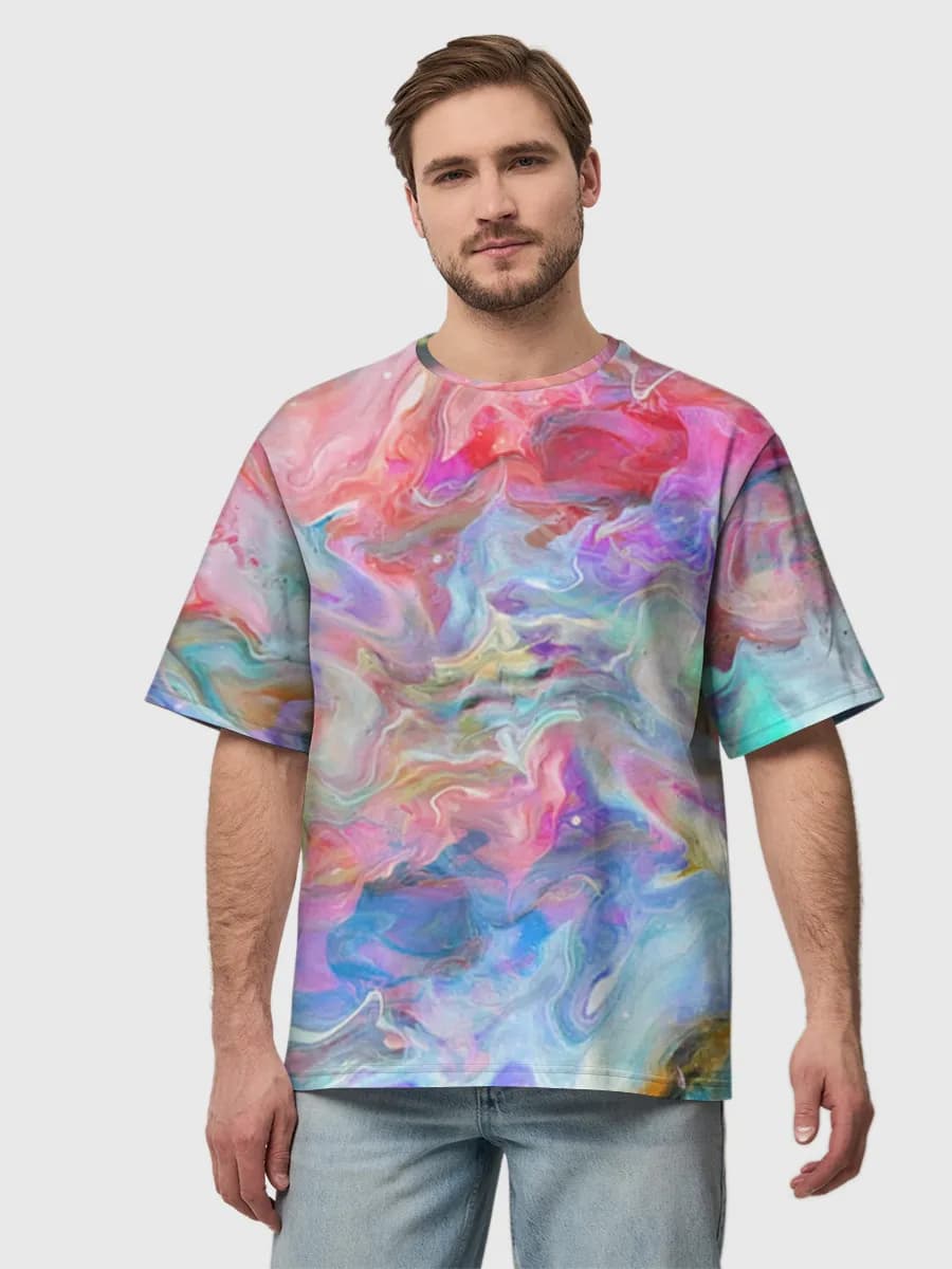 Men's oversized cotton T-shirt