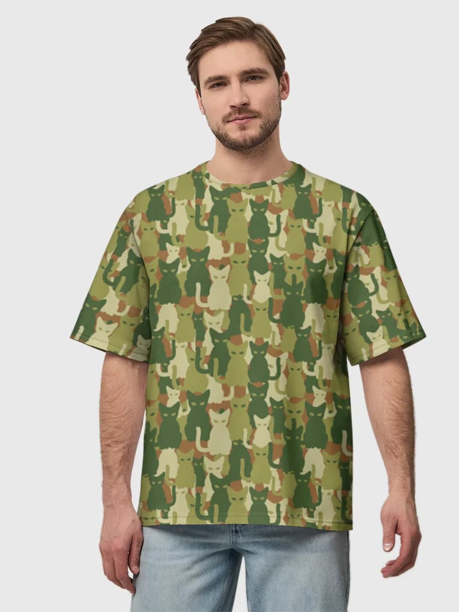 Men's oversized cotton T-shirt