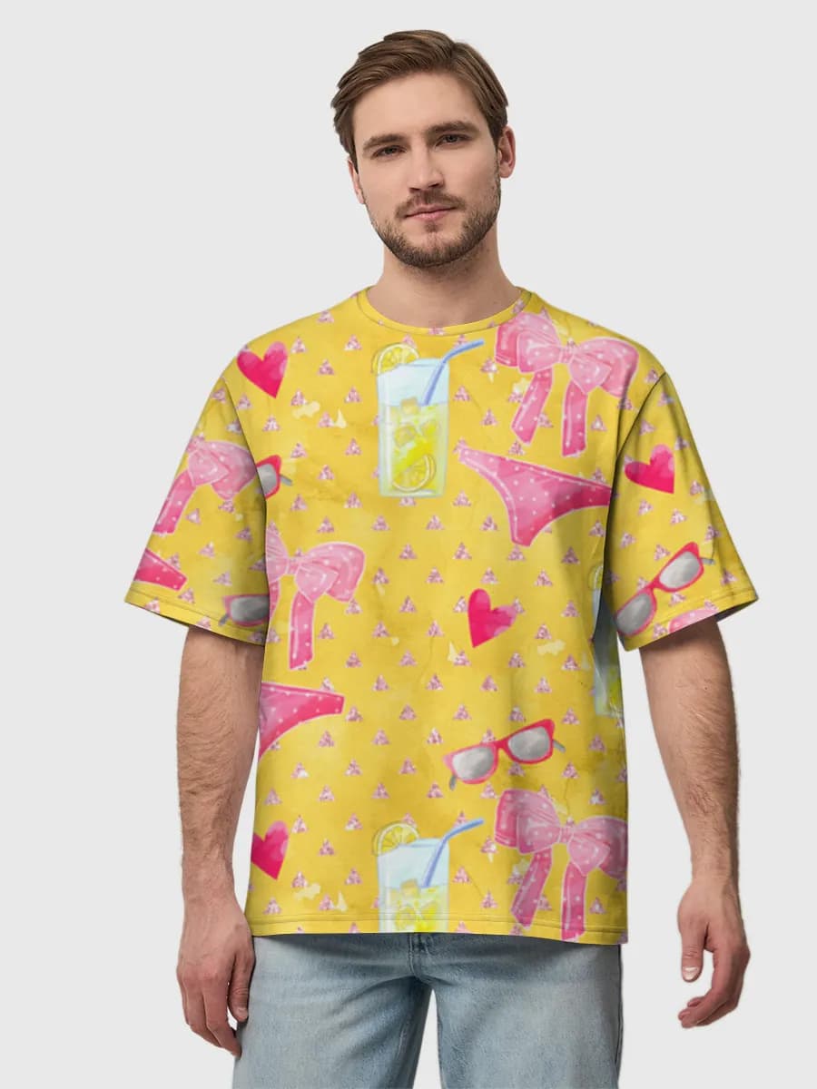 Men's oversized cotton T-shirt