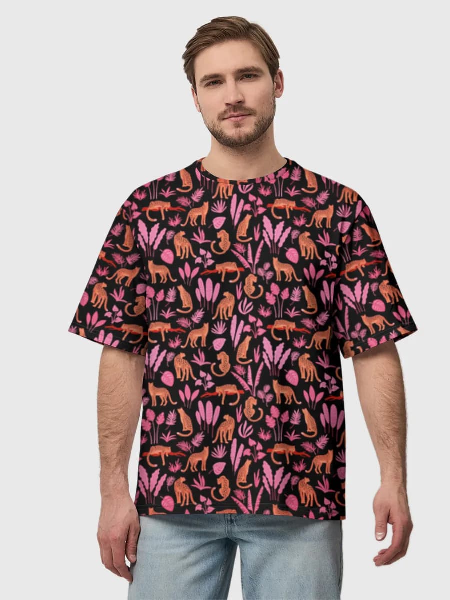 Men's oversized cotton T-shirt