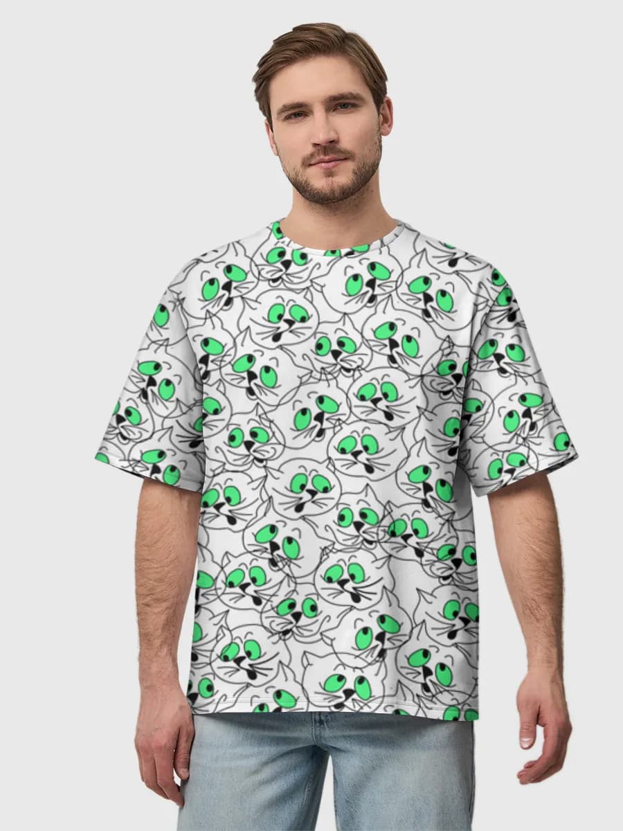 Men's oversized cotton T-shirt