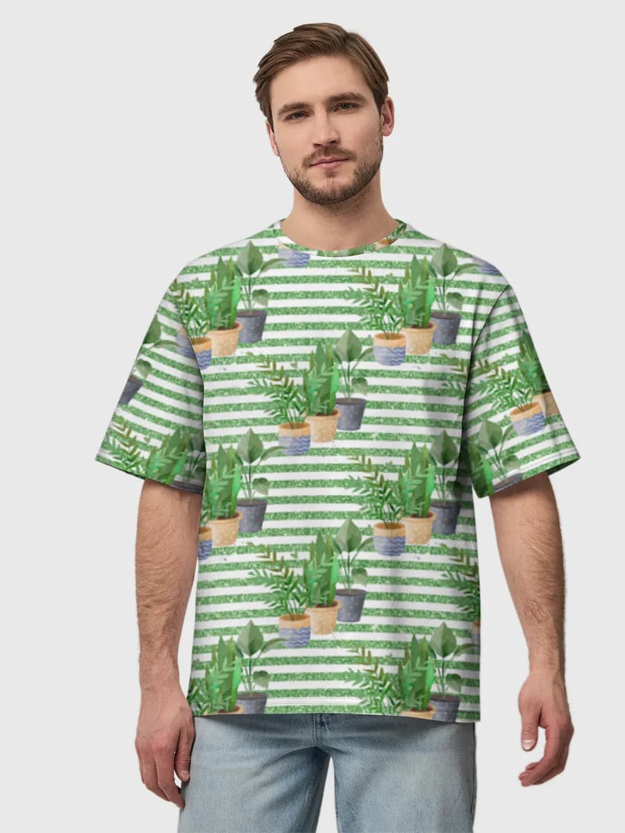 Men's oversized cotton T-shirt
