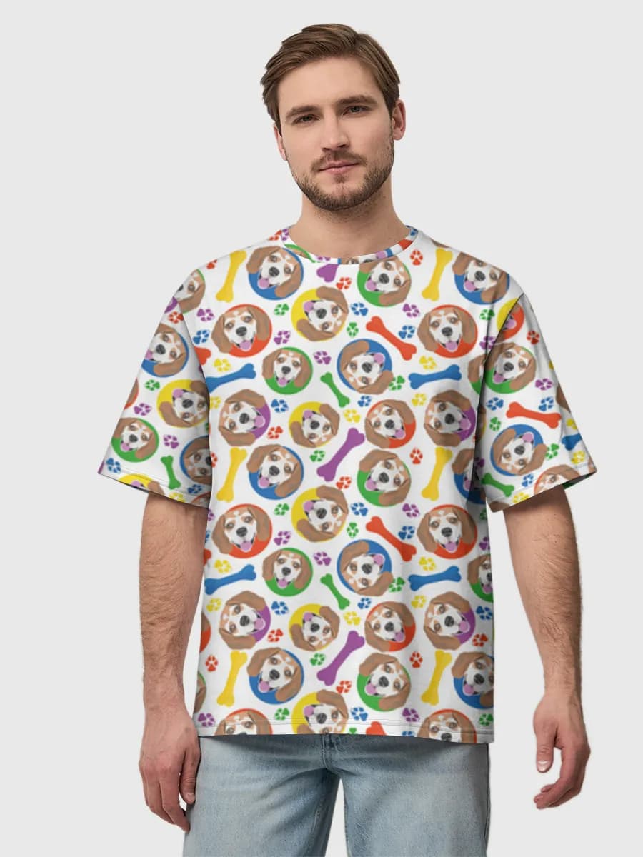 Men's oversized cotton T-shirt