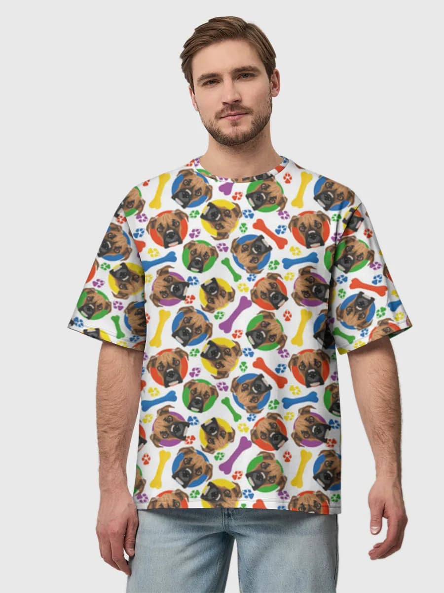 Men's oversized cotton T-shirt