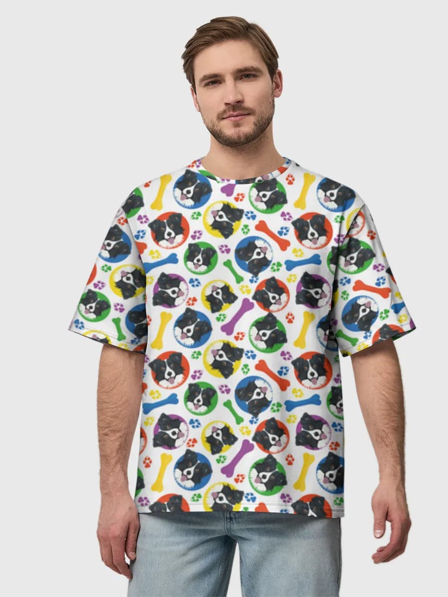 Men's oversized cotton T-shirt