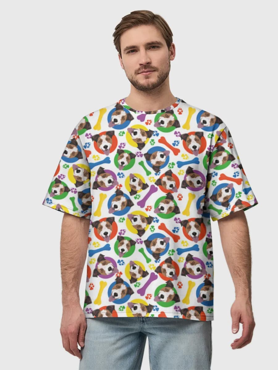 Men's oversized cotton T-shirt