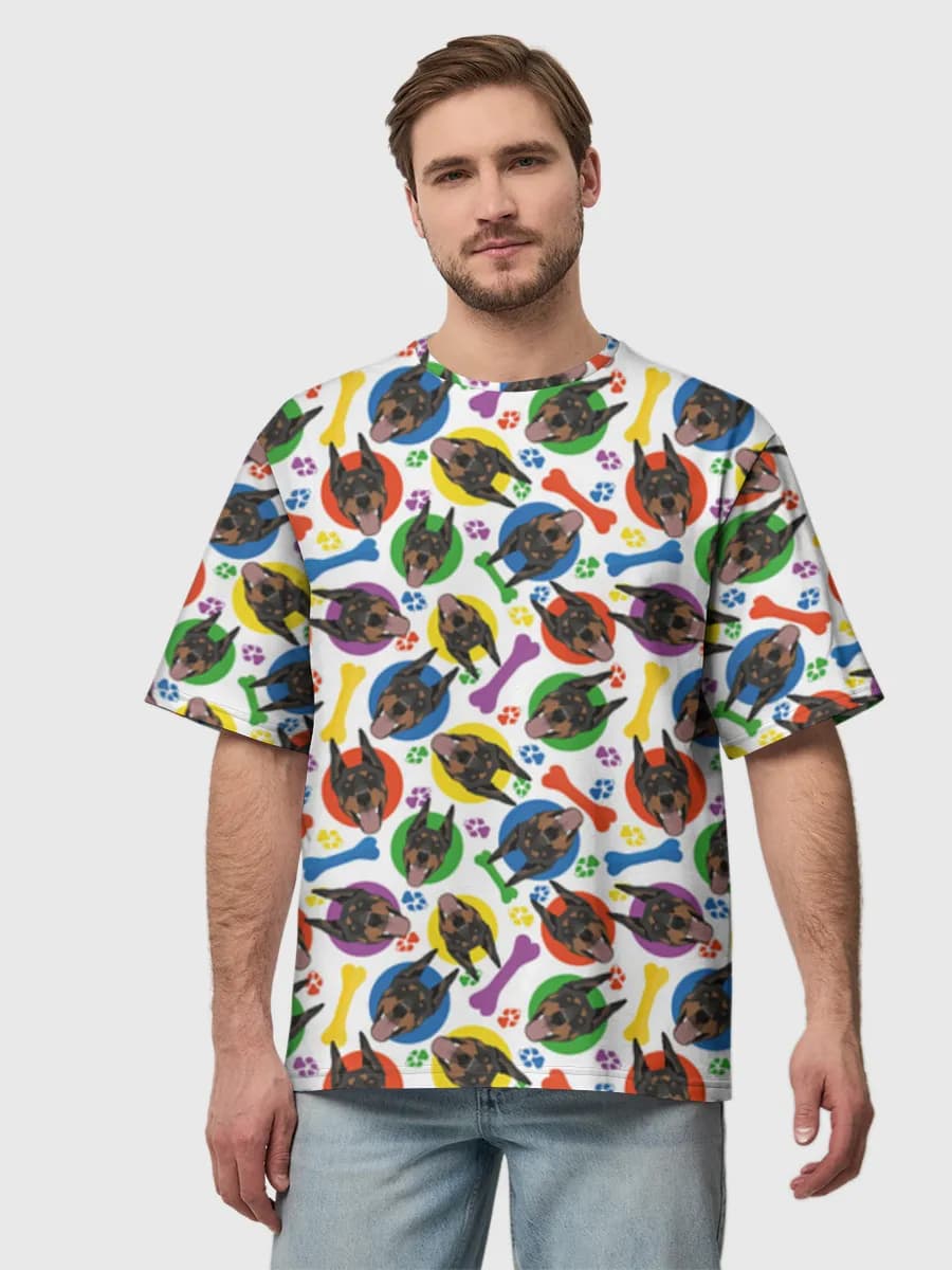 Men's oversized cotton T-shirt