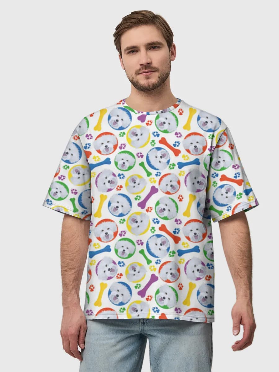 Men's oversized cotton T-shirt