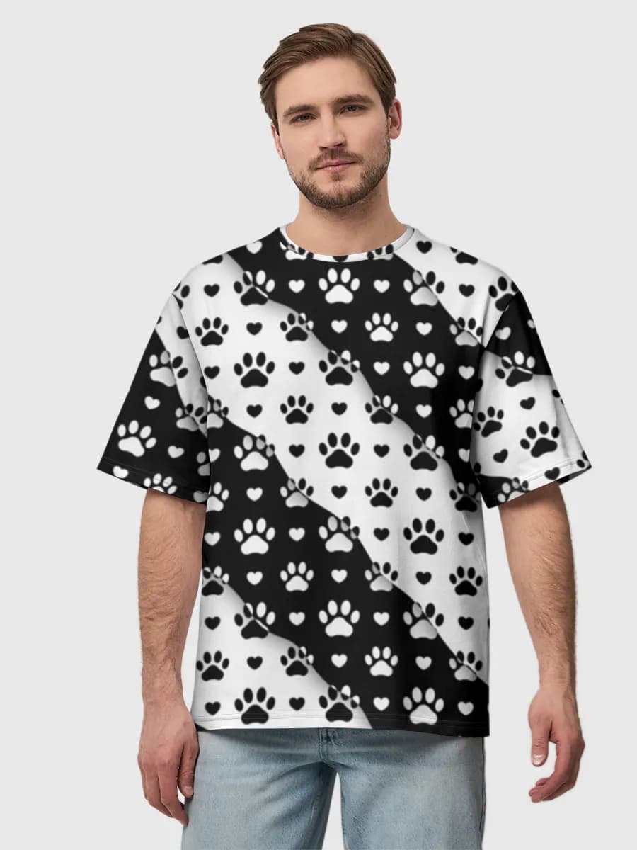 Men's oversized cotton T-shirt