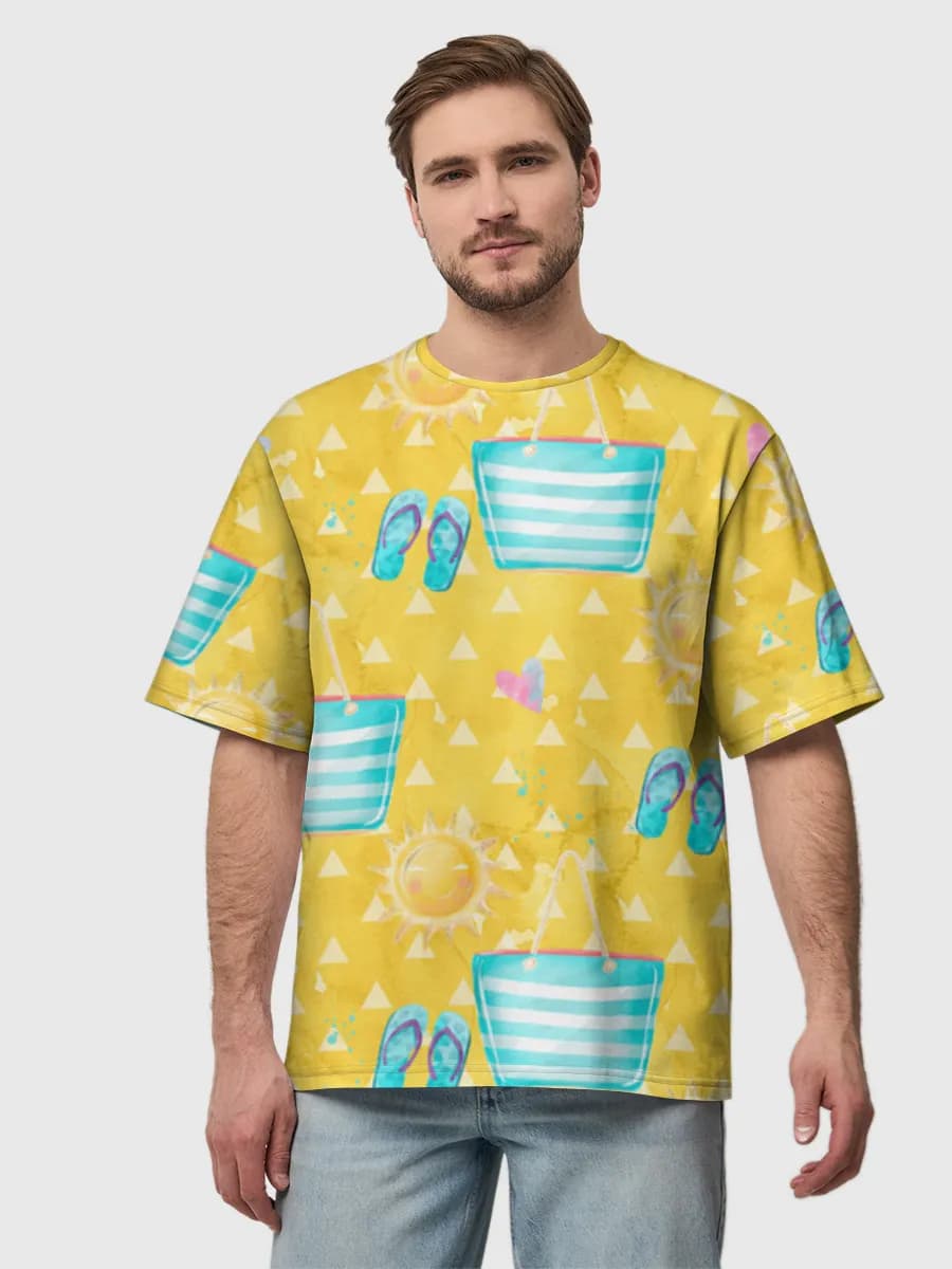 Men's oversized cotton T-shirt