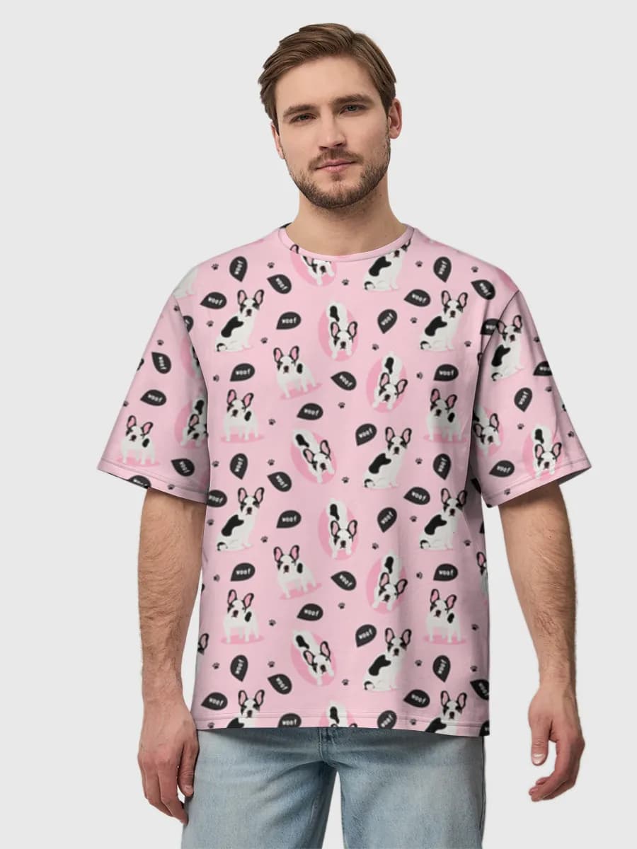 Men's oversized cotton T-shirt