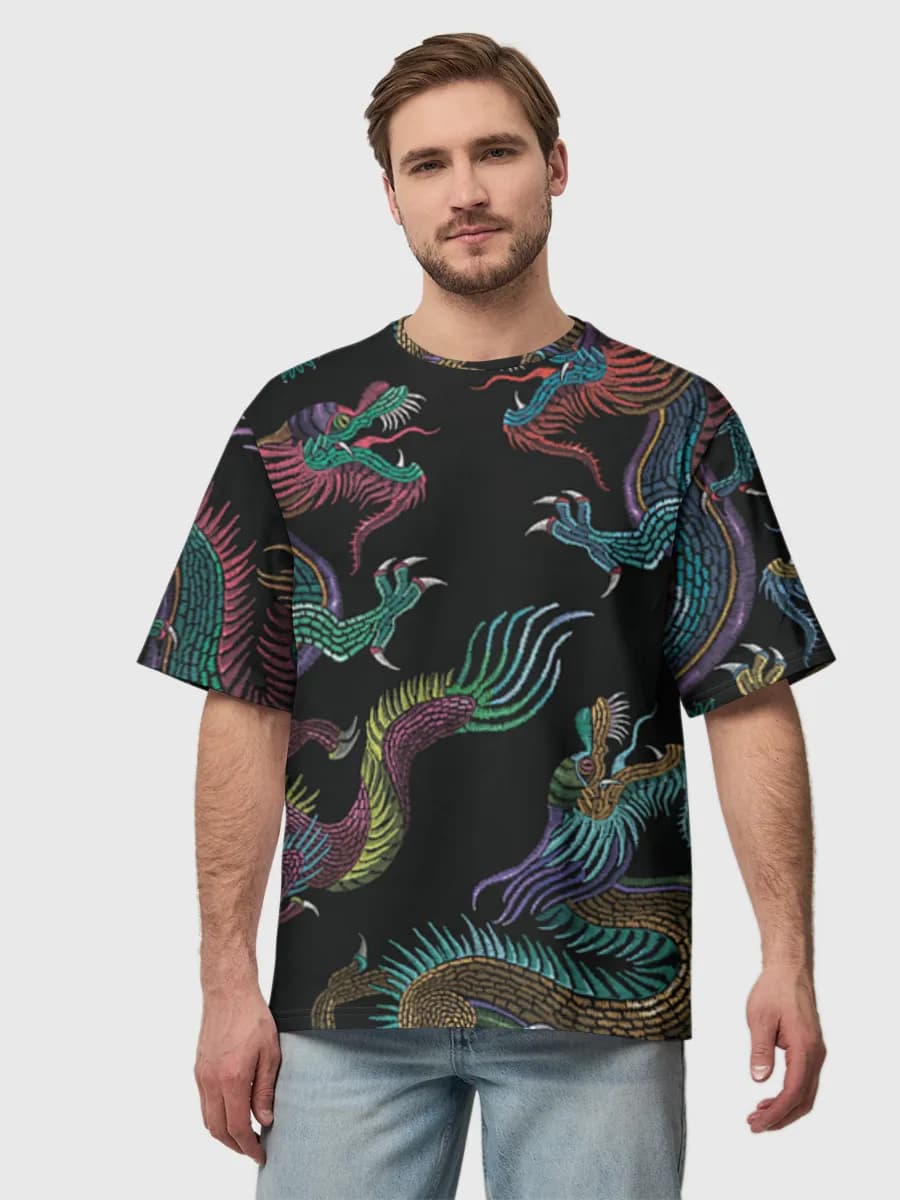 Men's oversized cotton T-shirt
