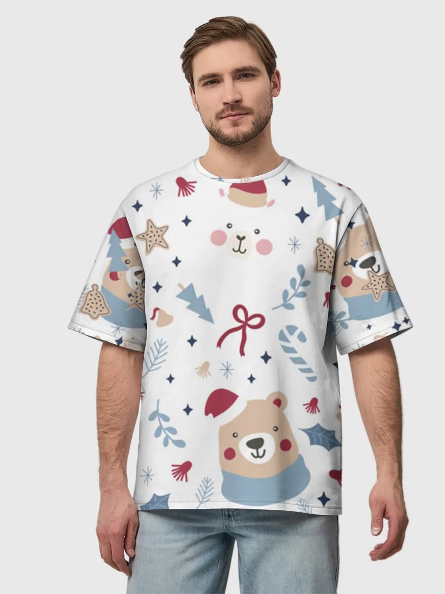 Men's oversized cotton T-shirt