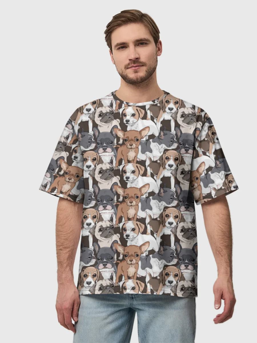 Men's oversized cotton T-shirt