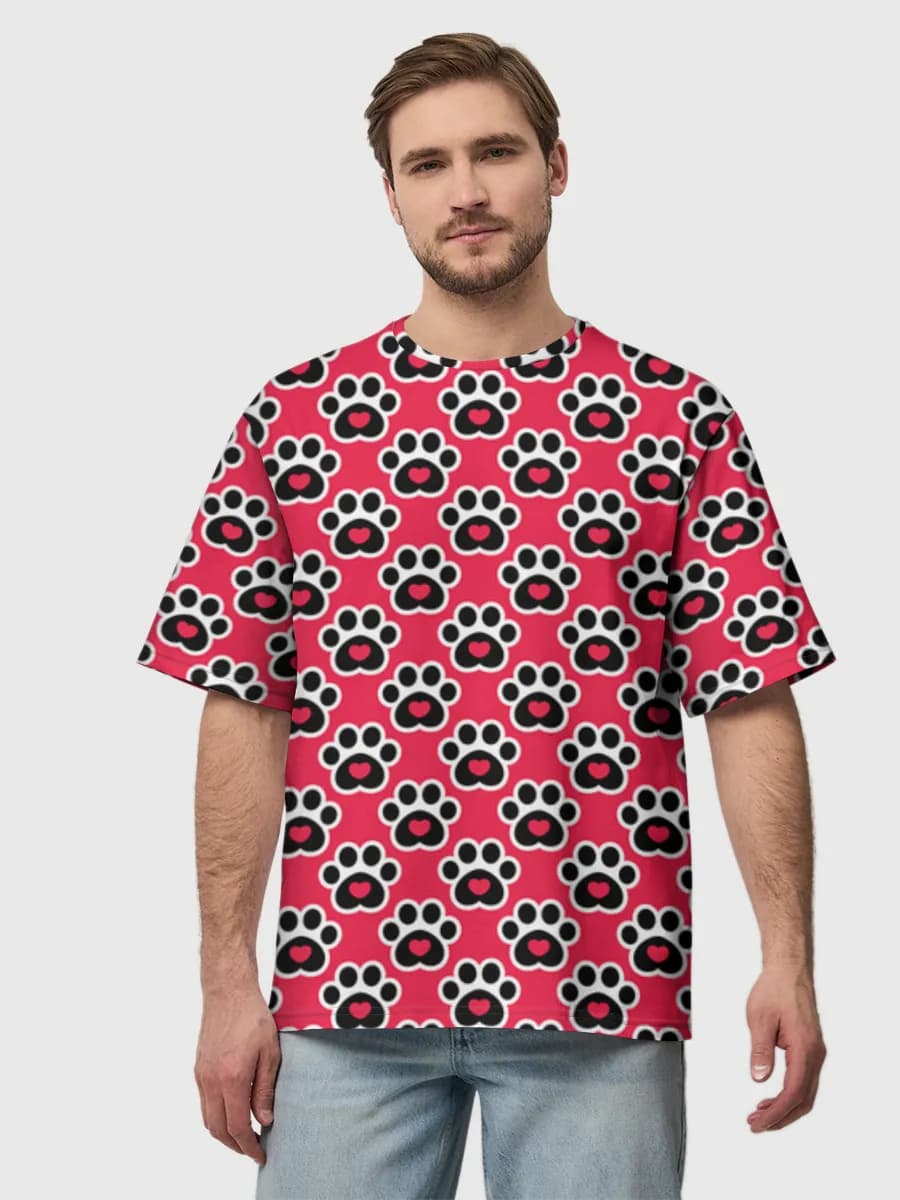 Men's oversized cotton T-shirt