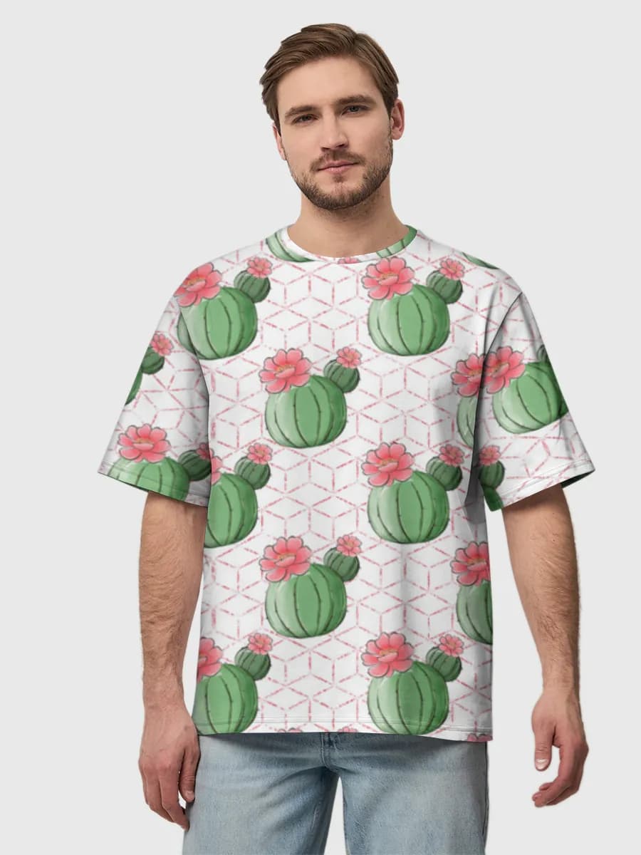 Men's oversized cotton T-shirt