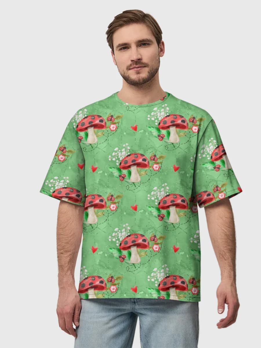 Men's oversized cotton T-shirt